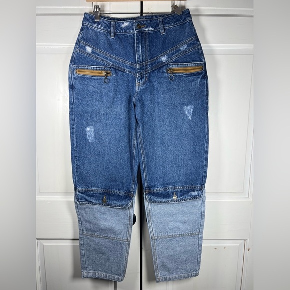 KanCan Denim - KanCan Two Tone Denim Jeans Pristine Condition Multi Pocket Design Size 8